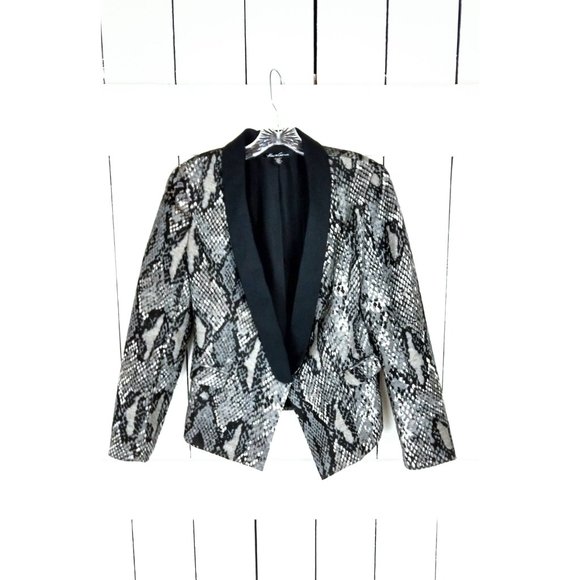 Vintage Kenneth Cole snake print tuxedo blazer jacket - Picture 2 of 6